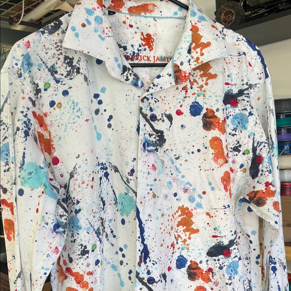 Color Splash Men's Shirt by Rick James - Multicolor